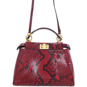 Fendi Peekaboo Iconic satchel nappa leather 2way Shoulder Bag